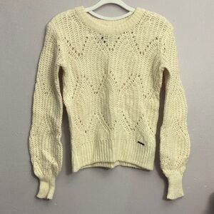 Abercrombie & Fitch Cream Knit Sweater